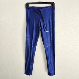 Nike Pro Elite Power Speed USA Leggings Women's L Blue Track & Field 718499-440